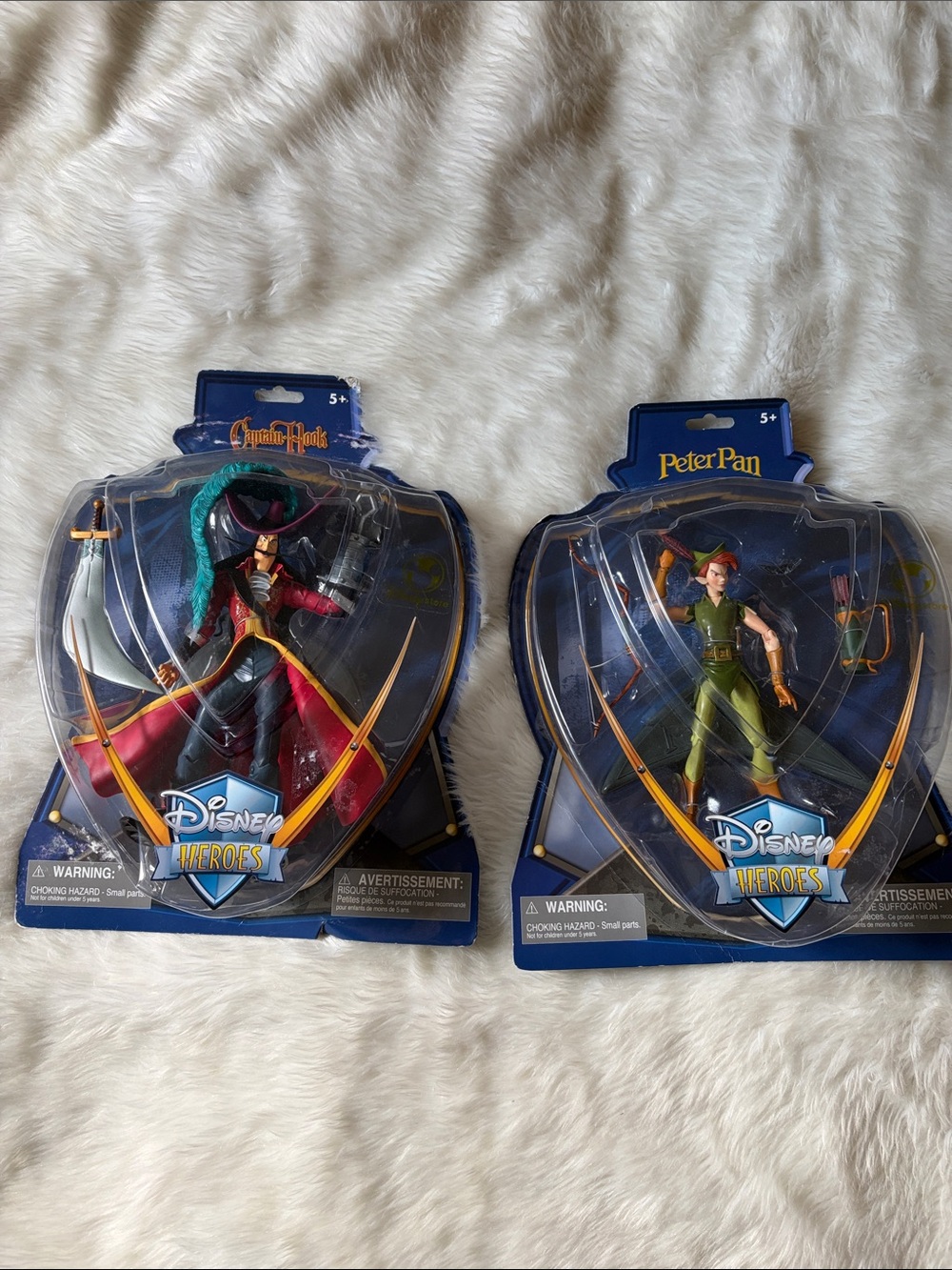 Disney Heroes Peter Pan & Captain Hook Action Figures - Green & Red